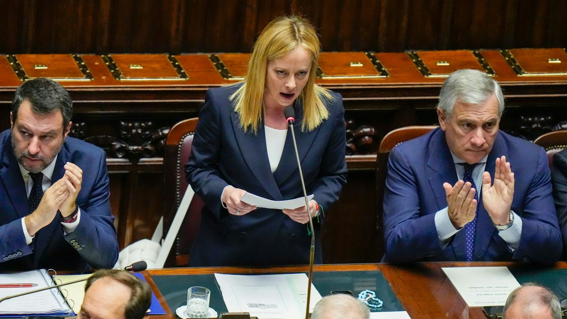 Italiens postfaschistische Ministerpräsidentin Giorgia Meloni.