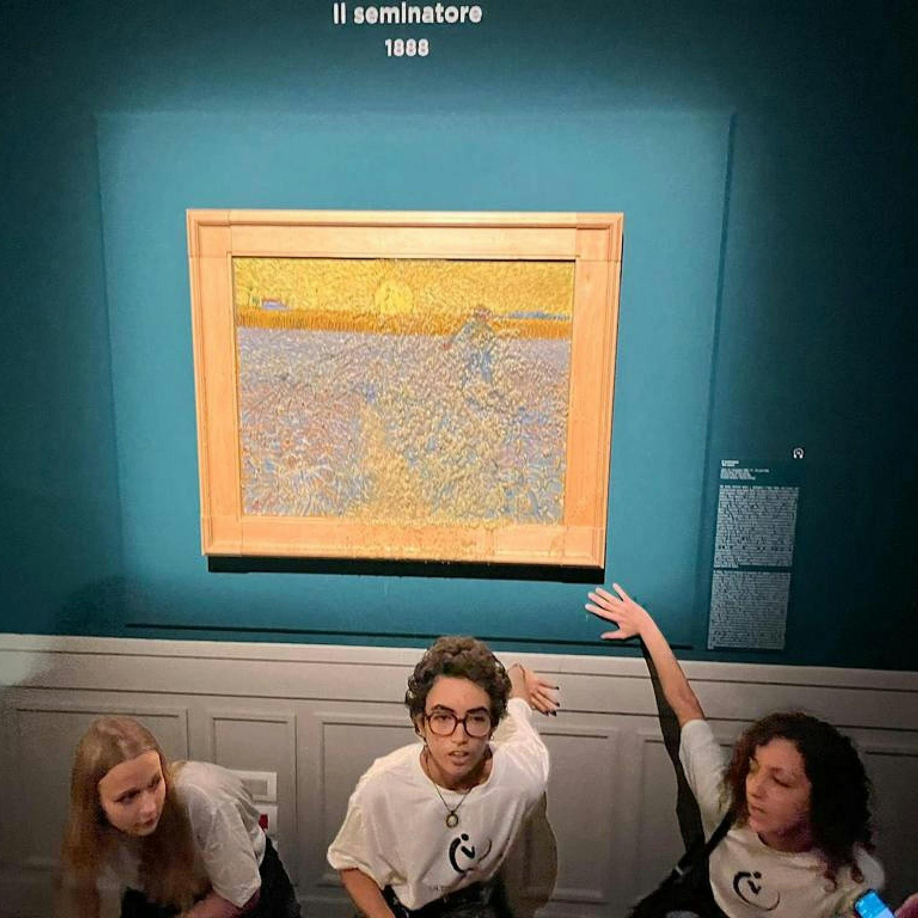 Rom: Van Goghs „Der Sämann“ mit Erbsensuppe attackiert