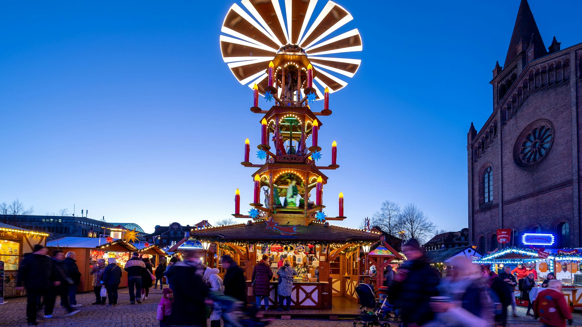 Auf dem Weihnachtsmarkt in Potsdam soll es dieses Jahr weniger Buden geben als in den Vorjahren.&nbsp;