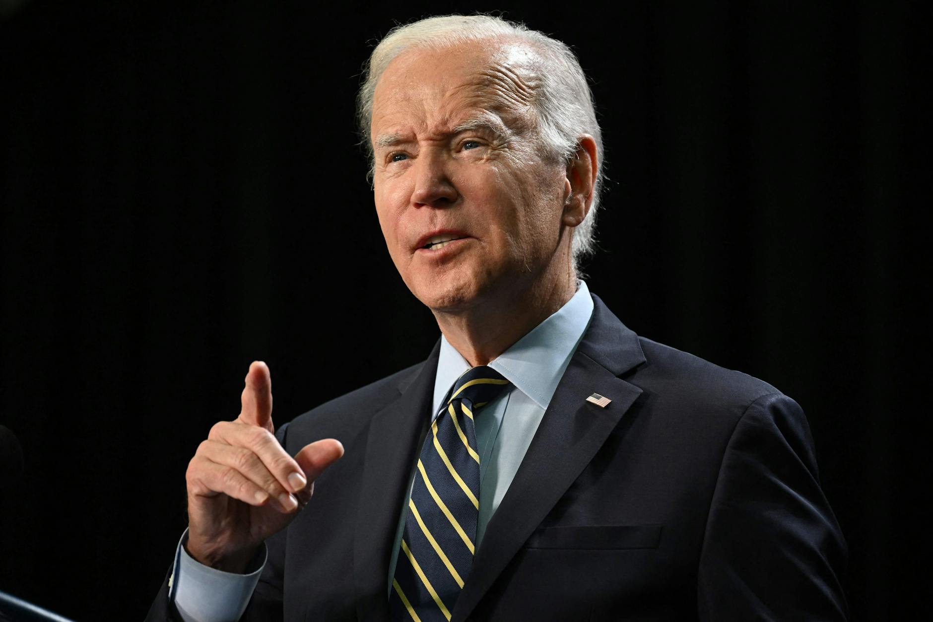 US-Präsident Joe Biden spricht am 5. November in Joliet, Illinois.
