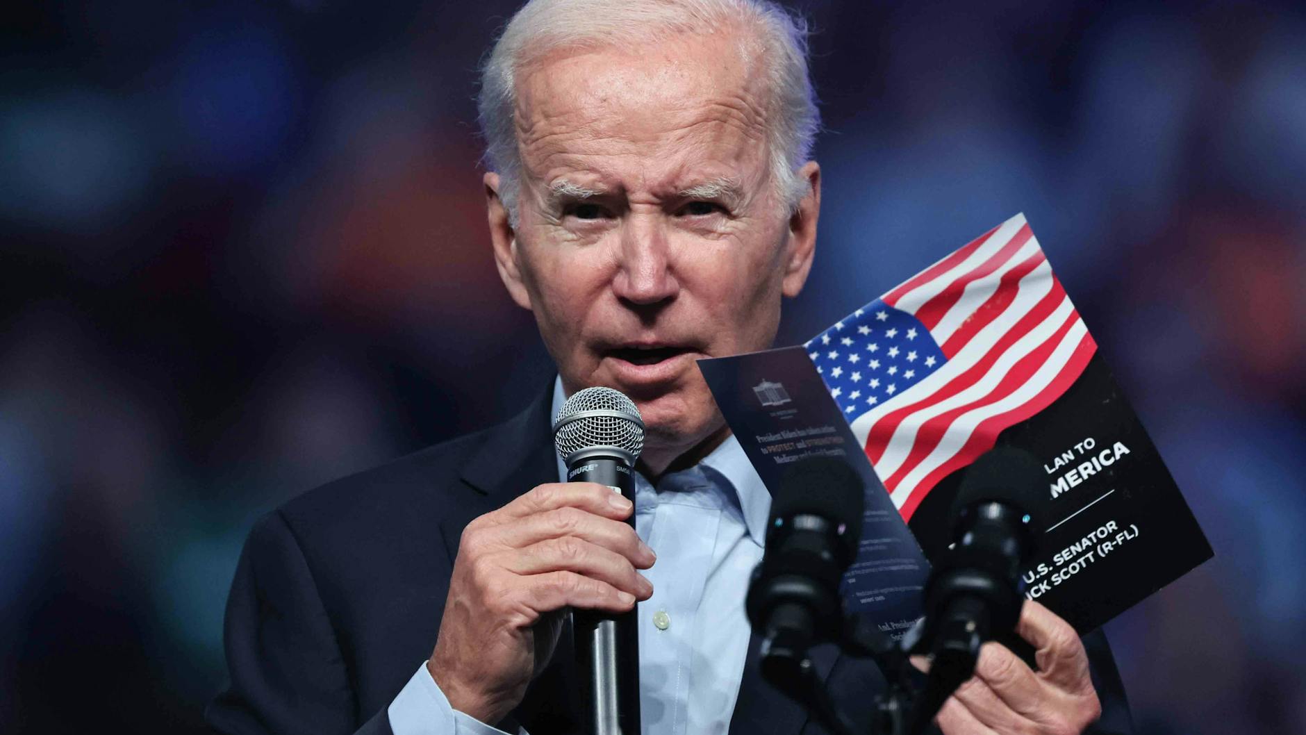 US-Präsident Joe Biden bangt um die Demokratie in den USA.