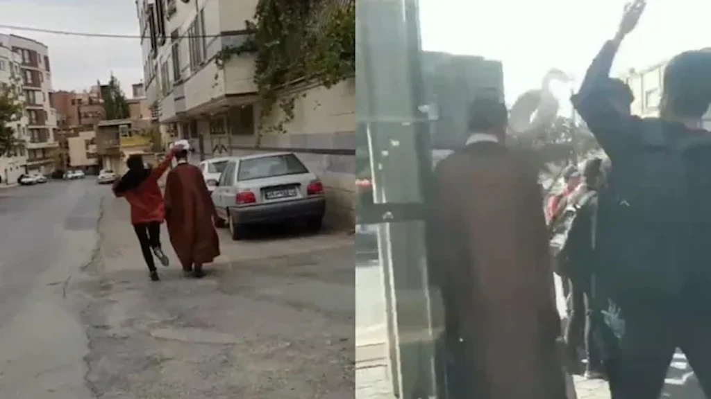 Virale Videos: Junge Iraner stoßen Geistlichen die Turbane vom Kopf