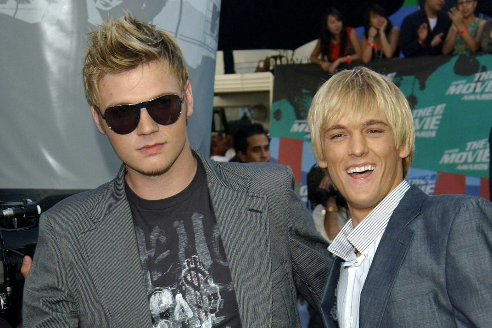 Nick Carter (links) auf einem Foto mit Aaron Carter im Jahr 2006.