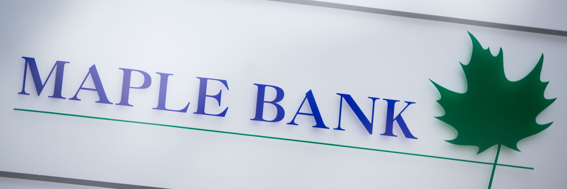 Das Logo der kanadischen Maple Bank