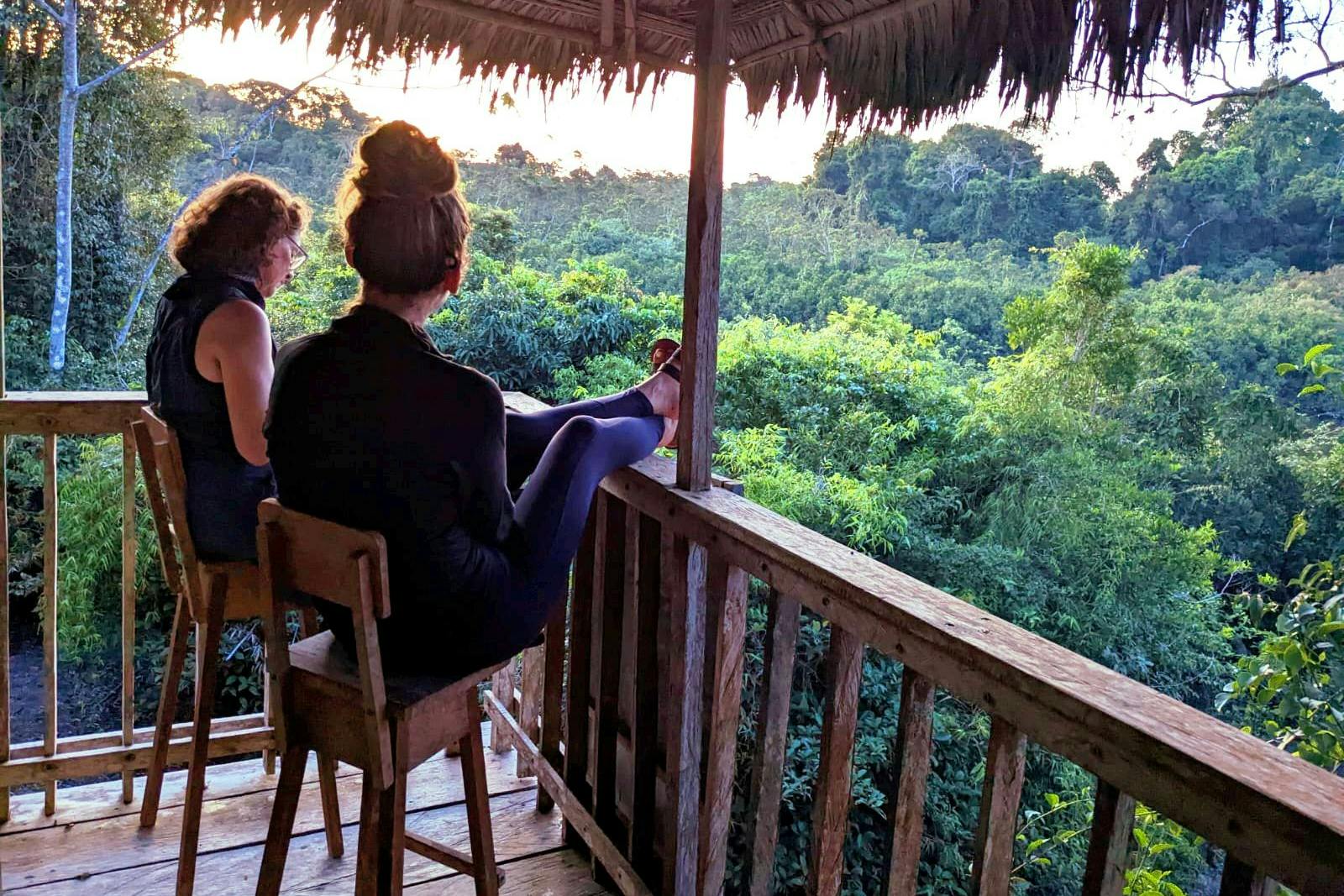 Blick auf den peruanischen Dschungel.