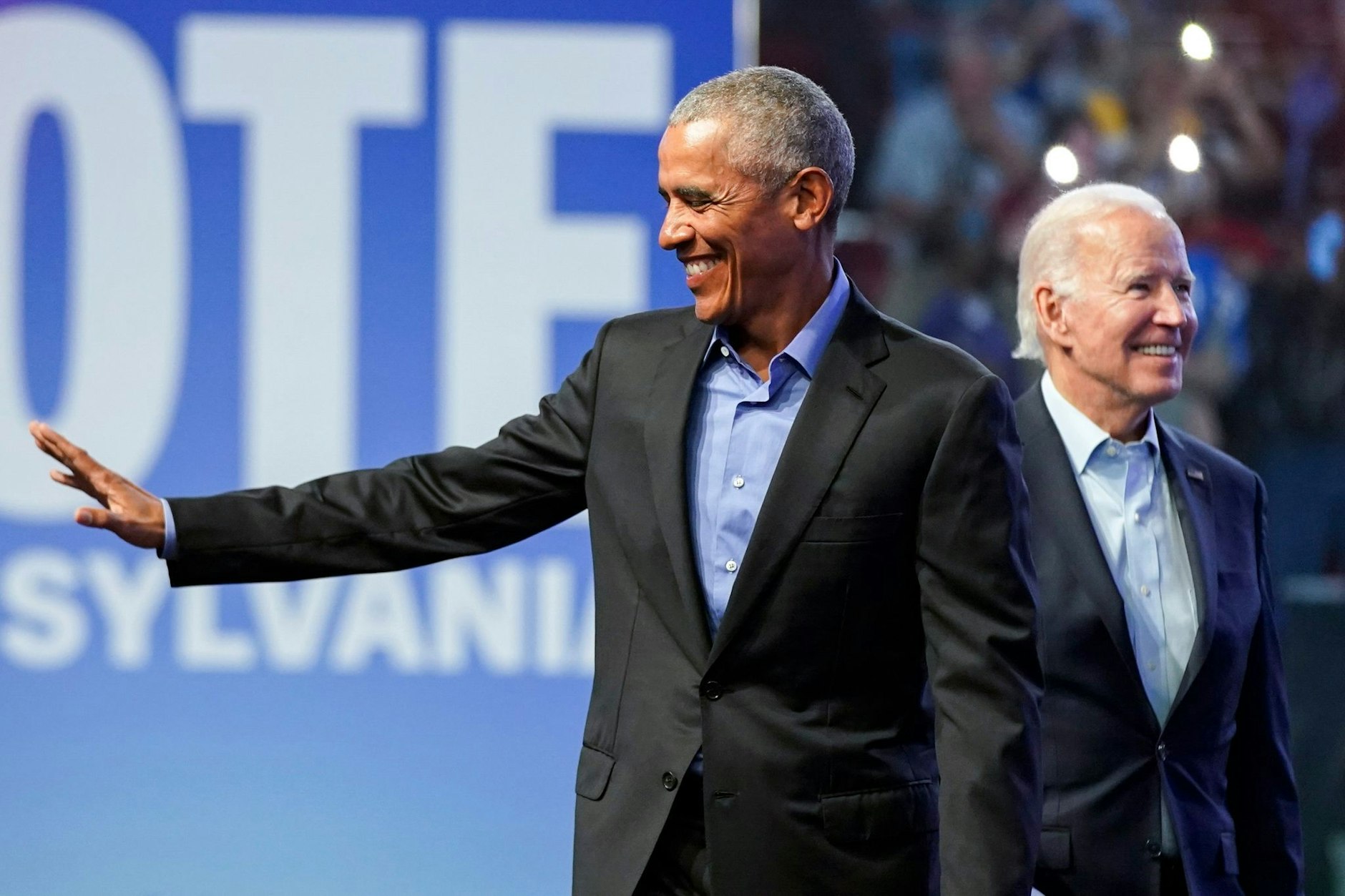 Ex-Präsident Barack Obama machte mit seinem einstigen Vize Joe Biden Wahlkampf für die Demokraten.