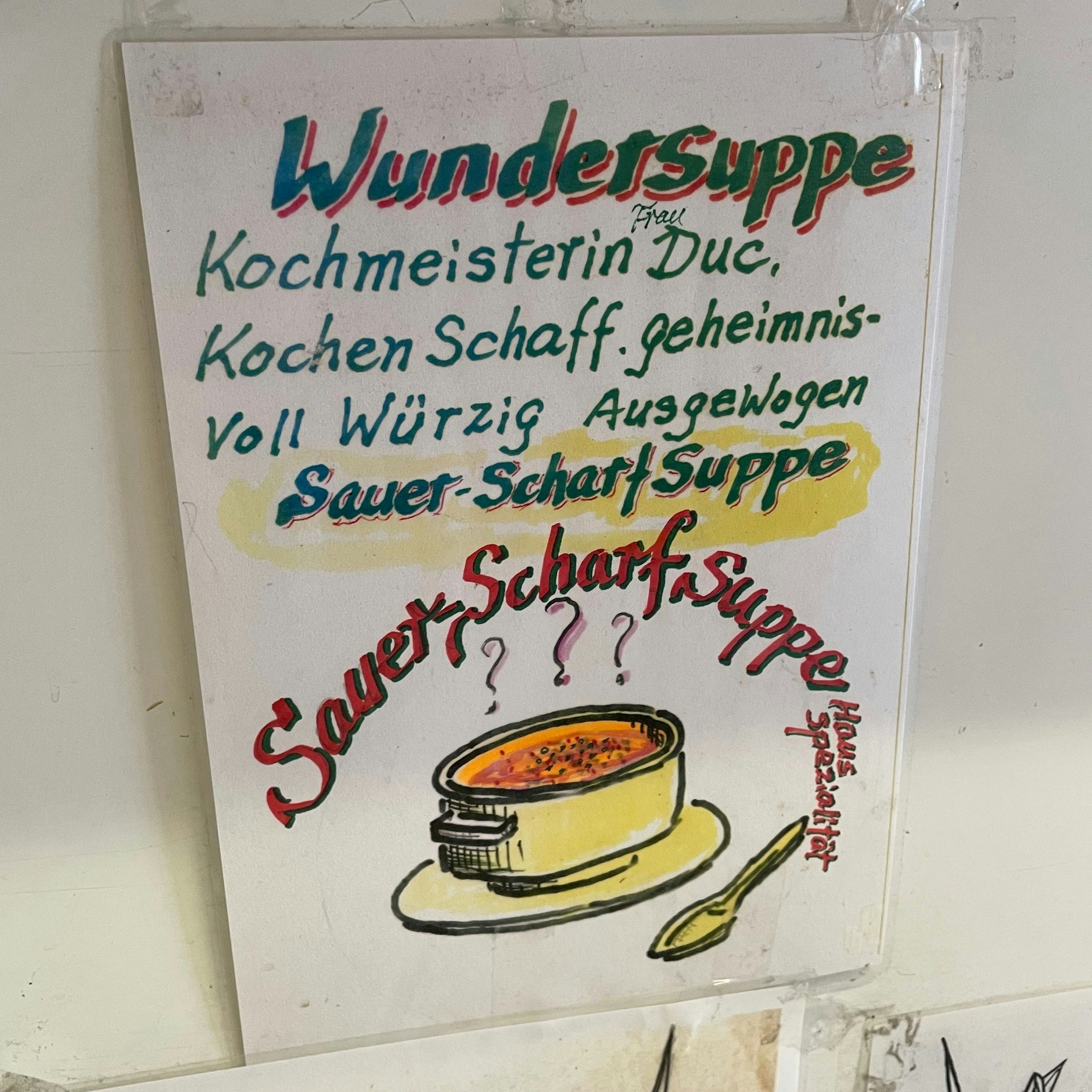 Wundersuppe zum kleinen Preis: Viele der Sprüche stammen noch vom alten Wirt Kaiza Murata.