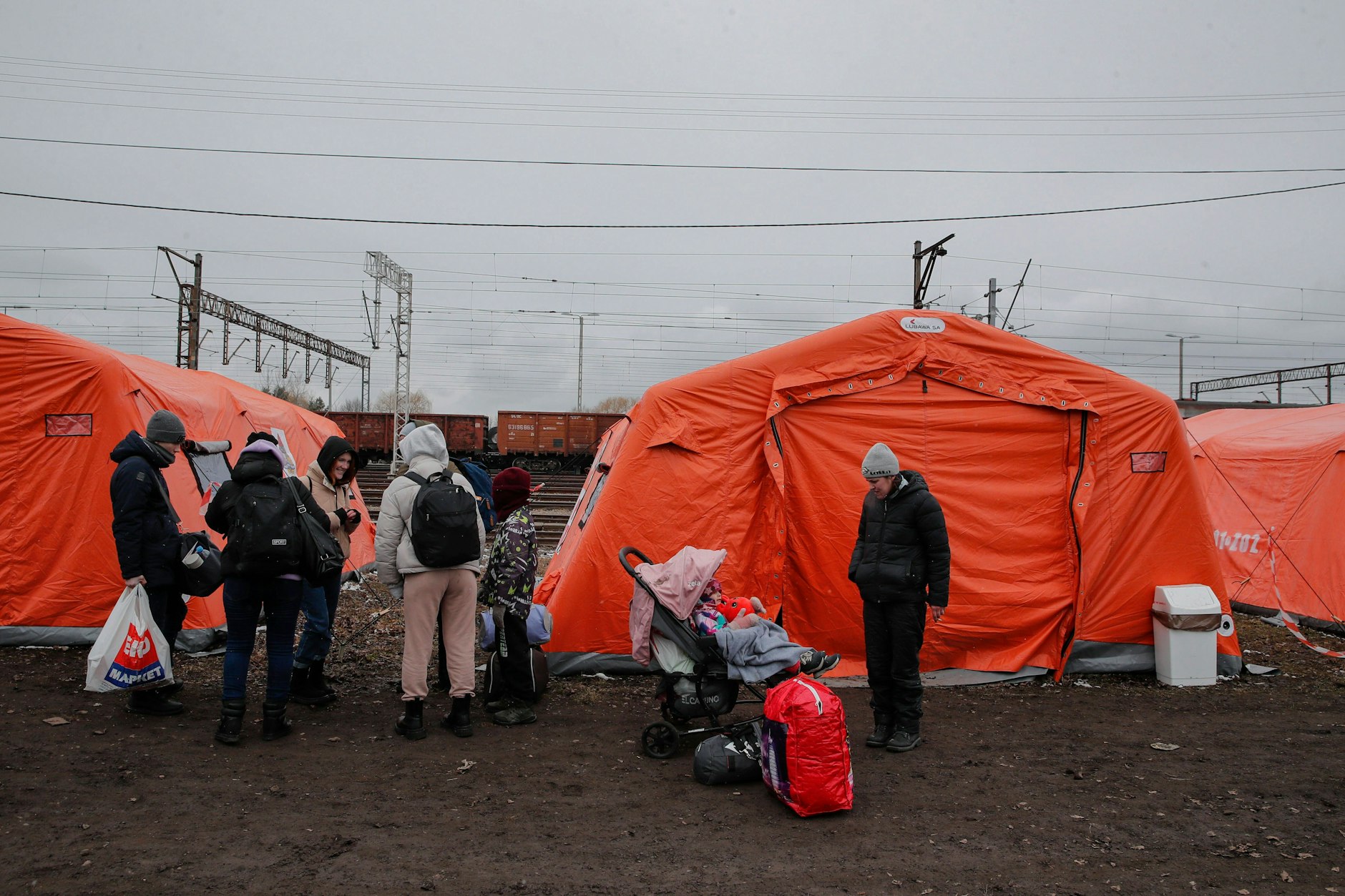Polen hatte im vergangenen Winter schon Zeltstädte für ukrainische Flüchtlinge aufgebaut.