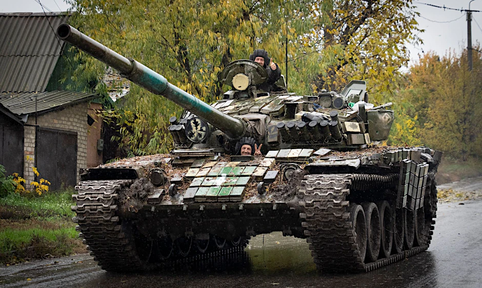 Siegessicher und optimistisch:&nbsp;ukrainische Soldaten.&nbsp;