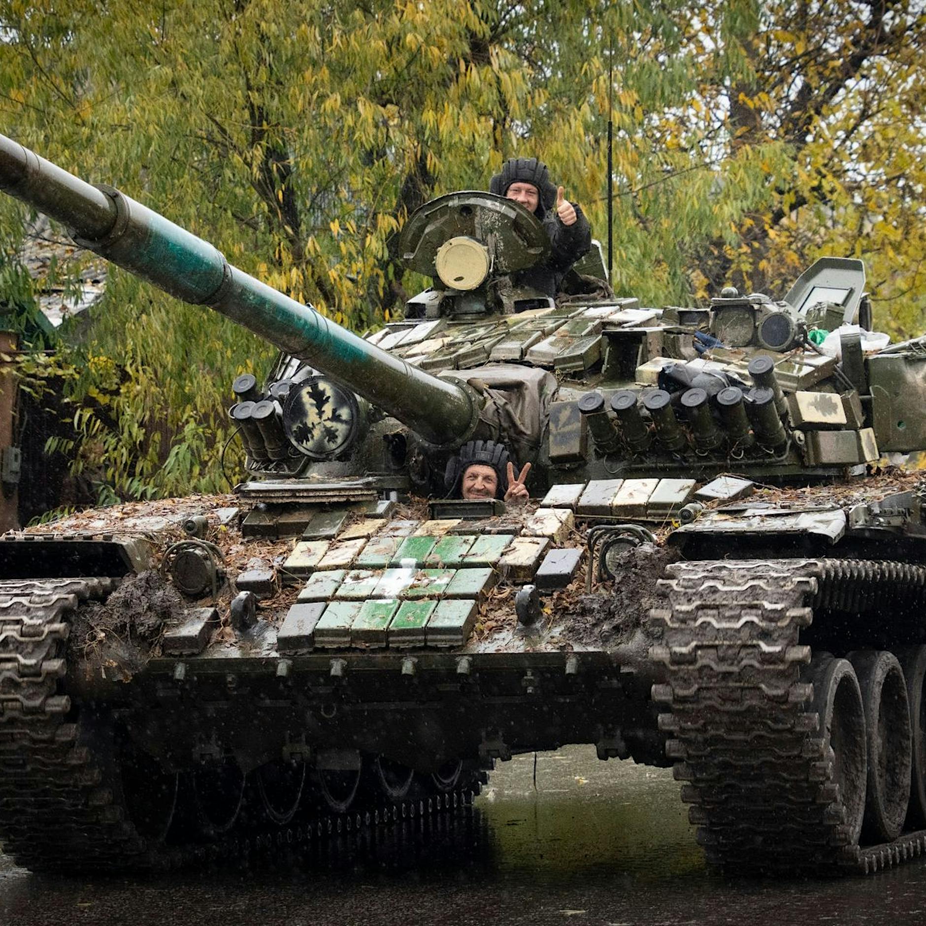 Cherson: Ukrainische Soldaten rücken abziehenden Truppen nach