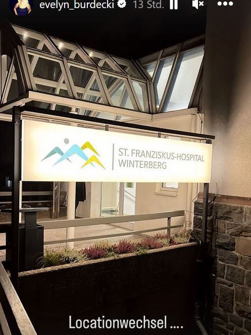 Evelyn Burdecki: Die Ärzte diagnostizierten eine Gehirnerschütterung.