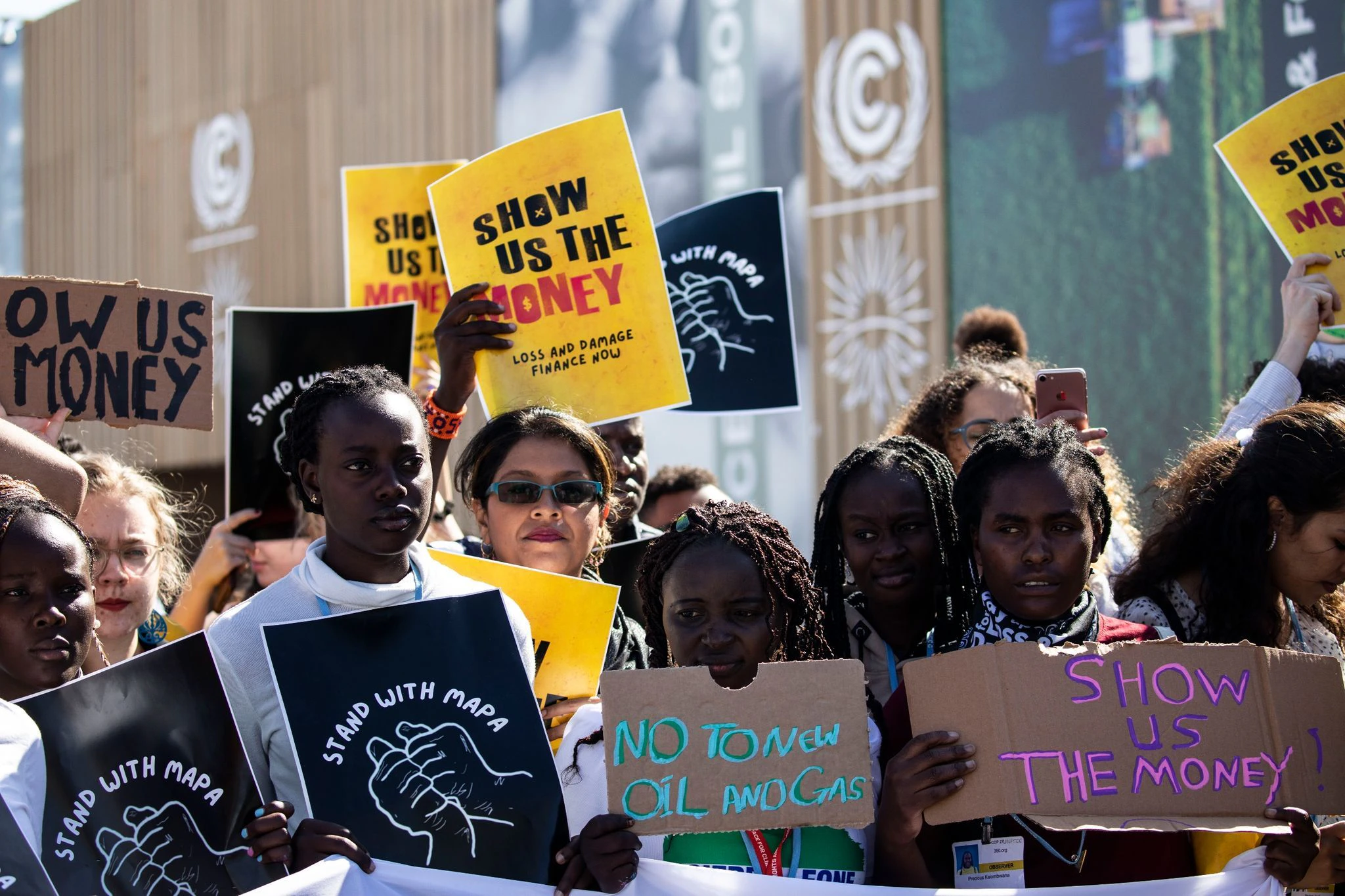 Klimaaktivisten nehmen an der Demonstration «Fridays for Future» während der UN-Klimakonferenz COP27 teil.  