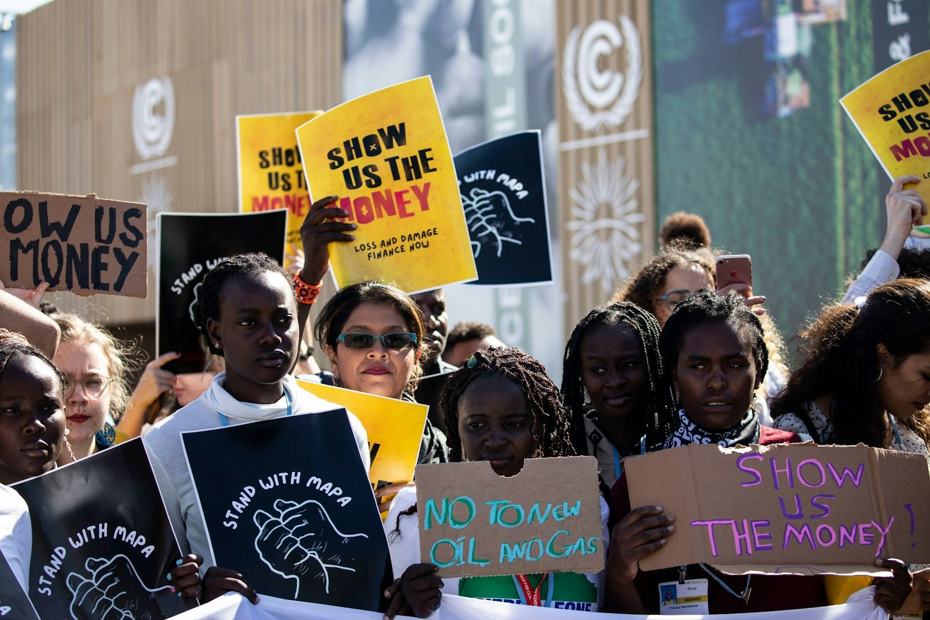 Klimaaktivisten nehmen an der Demonstration «Fridays for Future» während der UN-Klimakonferenz COP27 teil.  
