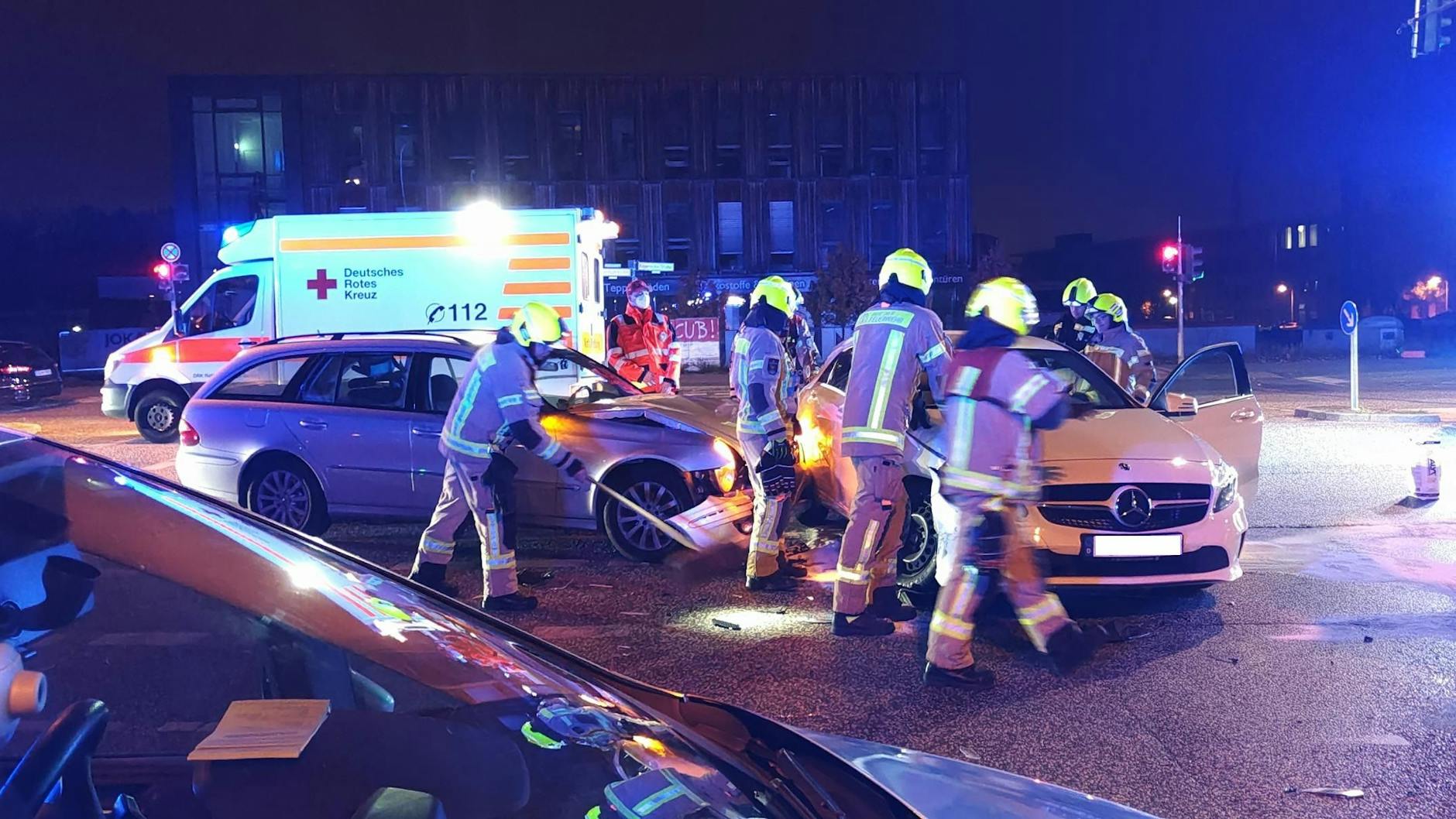 In Adlershof kam es zu einem Unfall nach einem Vorfahrtsfehler.