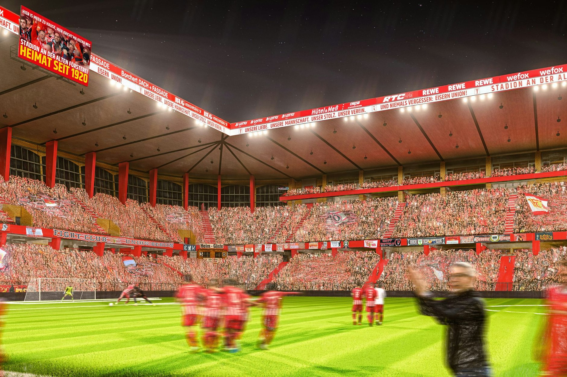 So soll der Innenraum des erweiterten Stadions aussehen.