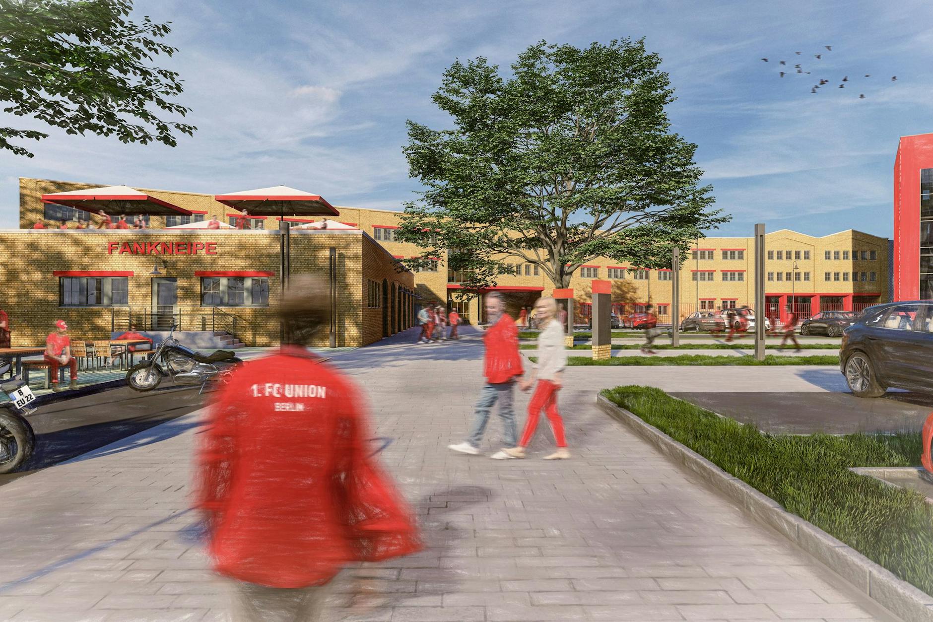 Auch ein dreistöckiges Klubhaus mit Fankneipe soll es auf dem nun vereinseigenen Gelände geben.