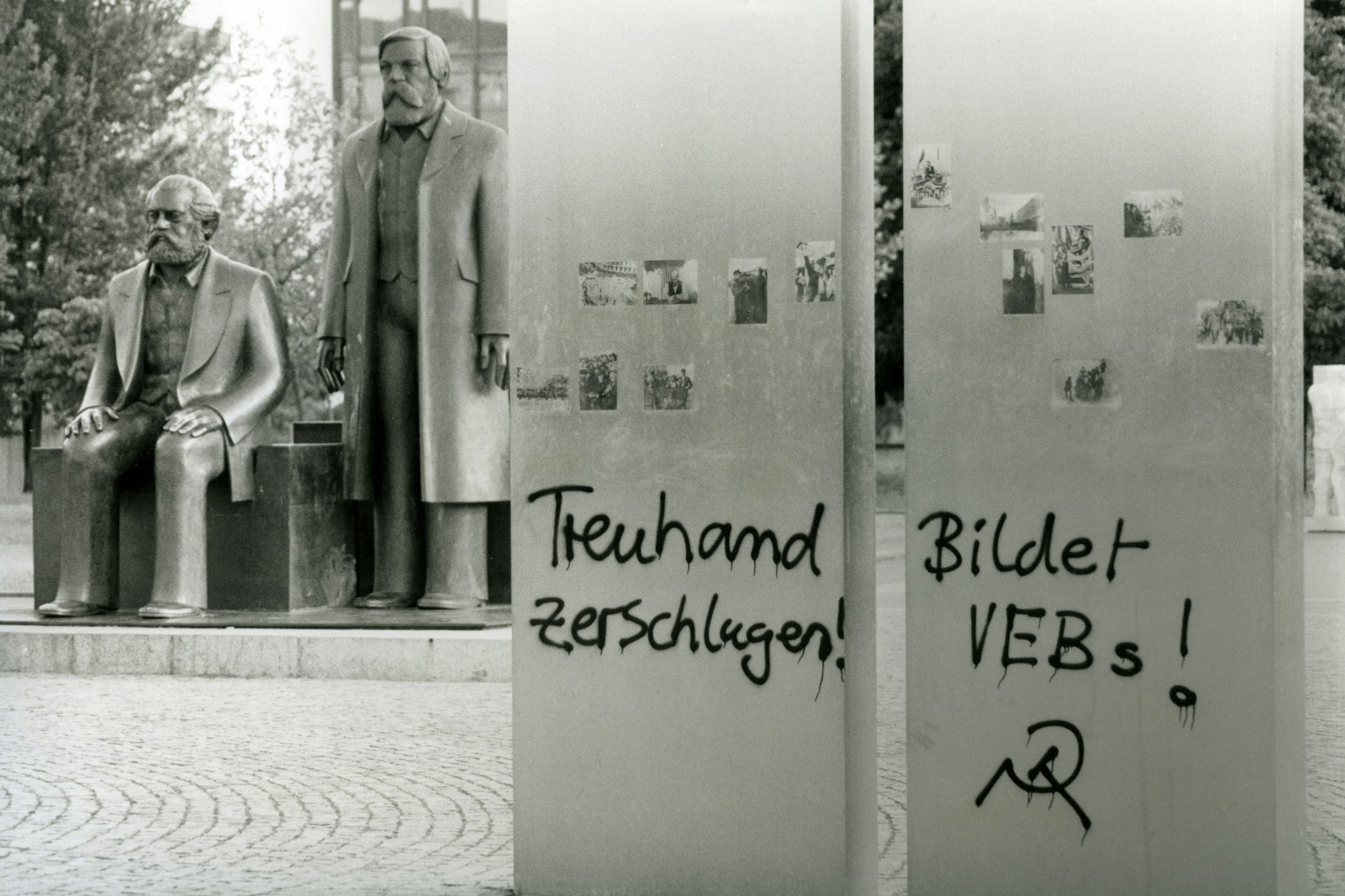 Protest gegen die Treuhandanstalt, Berlin 1991&nbsp;