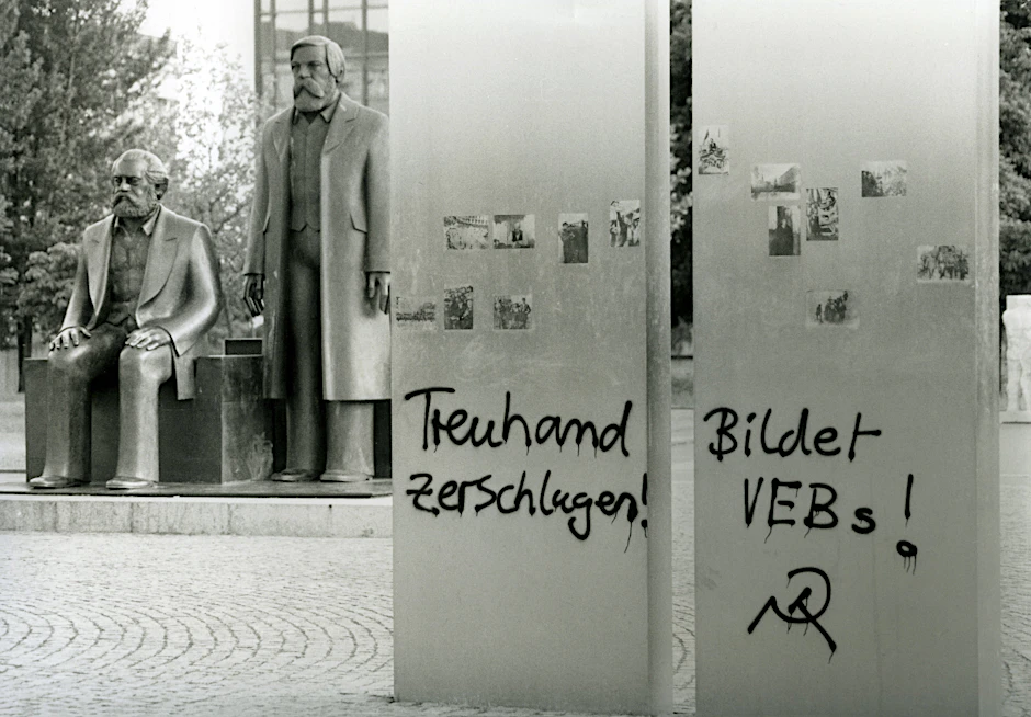 Protest gegen die Treuhandanstalt, Berlin 1991&nbsp;