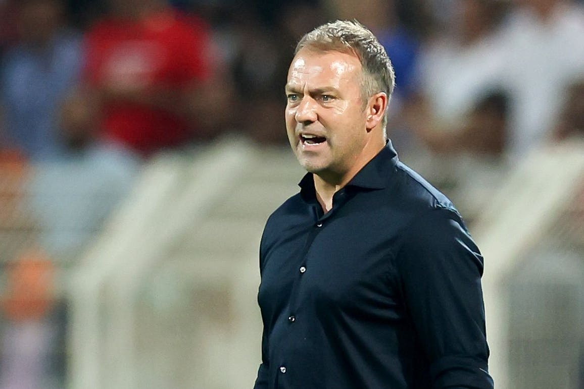 Trotz des wenig überzeugenden Auftritts seines Teams urteilte Bundestrainer Hansi Flick milde. 