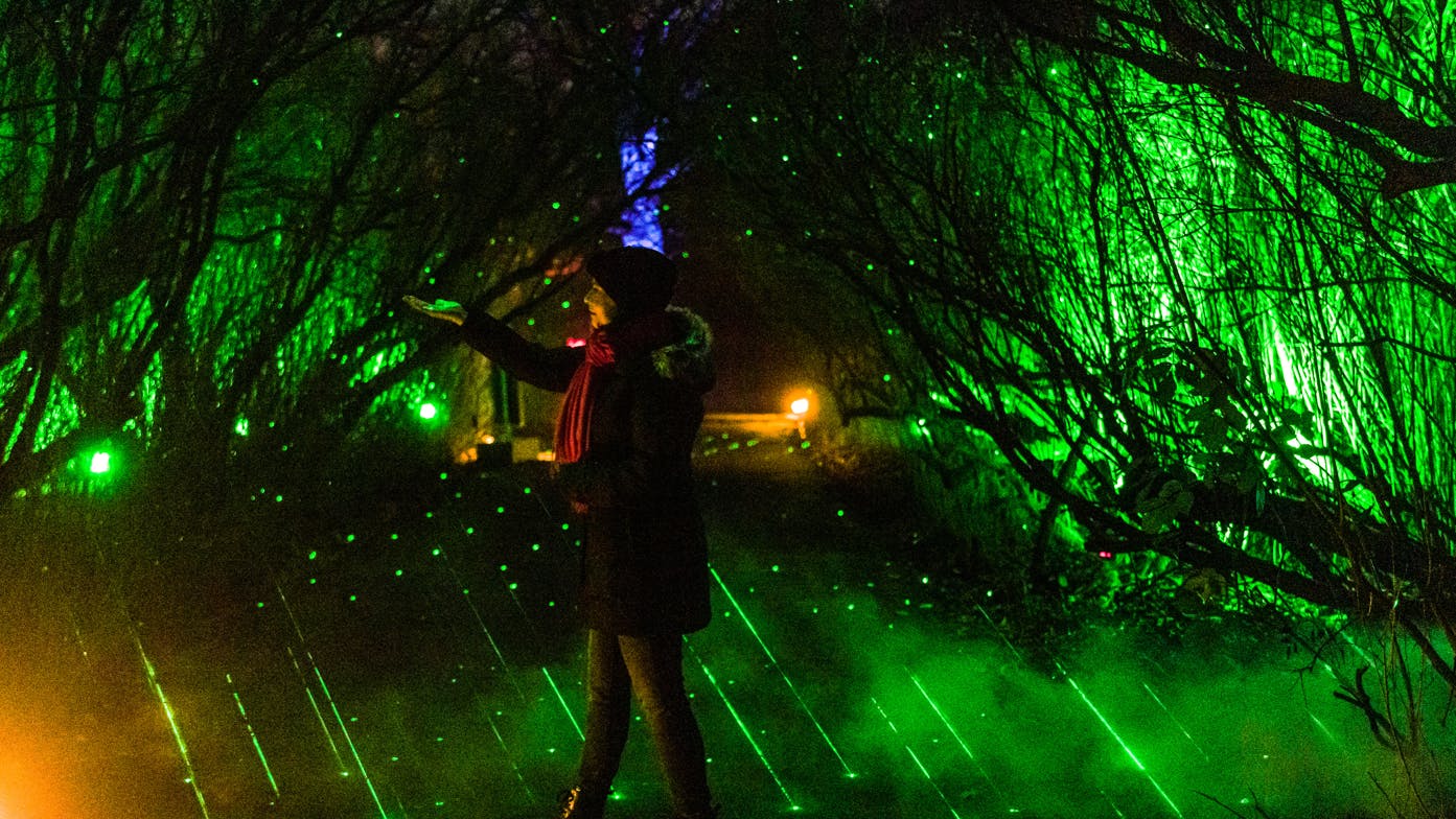 Über eine Million energiesparende Leuchtdioden sorgen an den Installationen für ein magisches Licht.