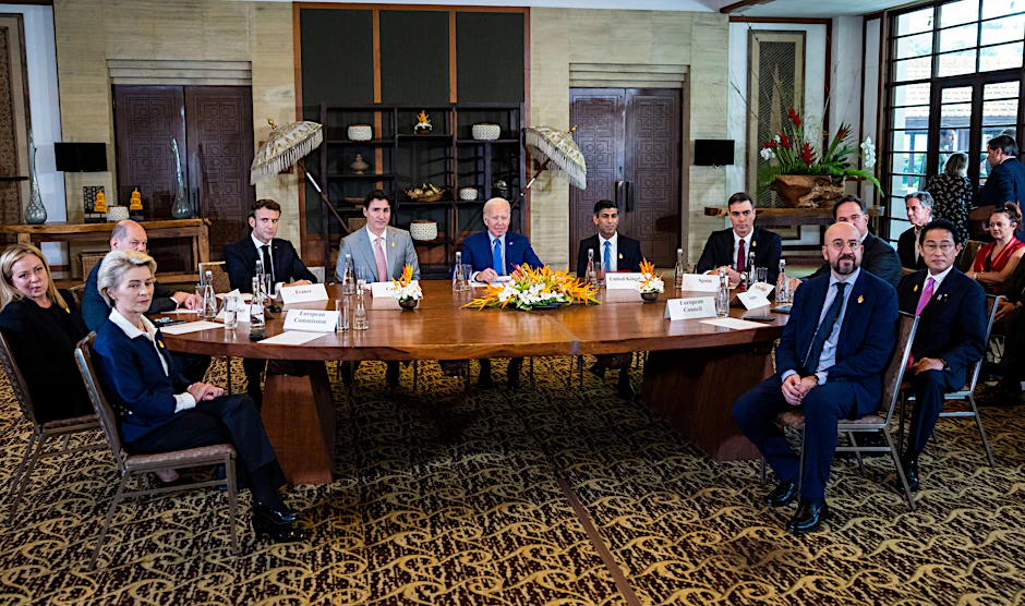 Teilnehmer der G20 auf Bali in Indonesien