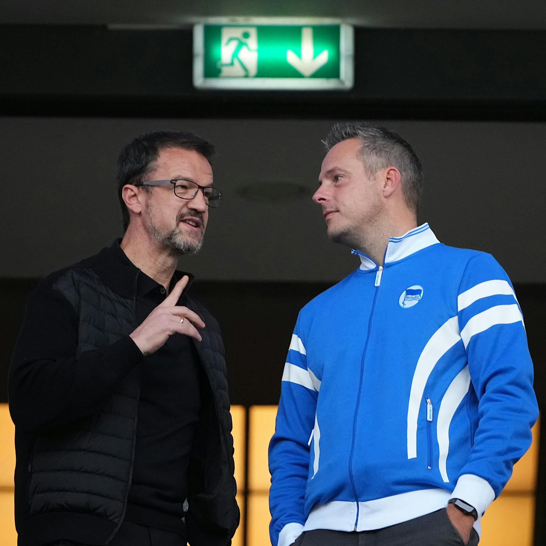 Hertha BSC: Friedensgipfel zwischen Präsident Bernstein und Manager Bobic beim Abendessen, Trainer Schwarz war dabei