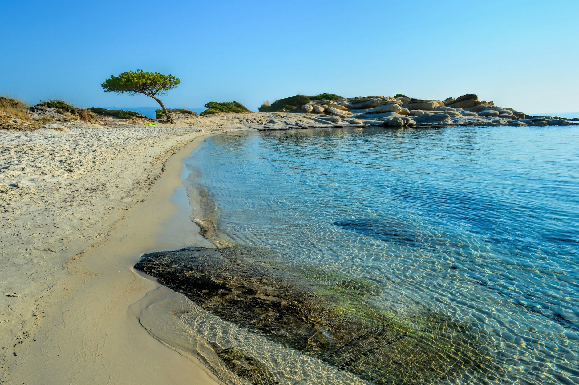 Die griechische Region Chalkidiki ist für ihre geschützten Buchten bekannt.&nbsp;