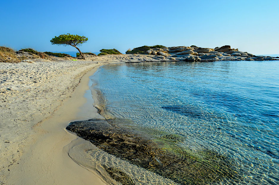 Die griechische Region Chalkidiki ist für ihre geschützten Buchten bekannt.&nbsp;