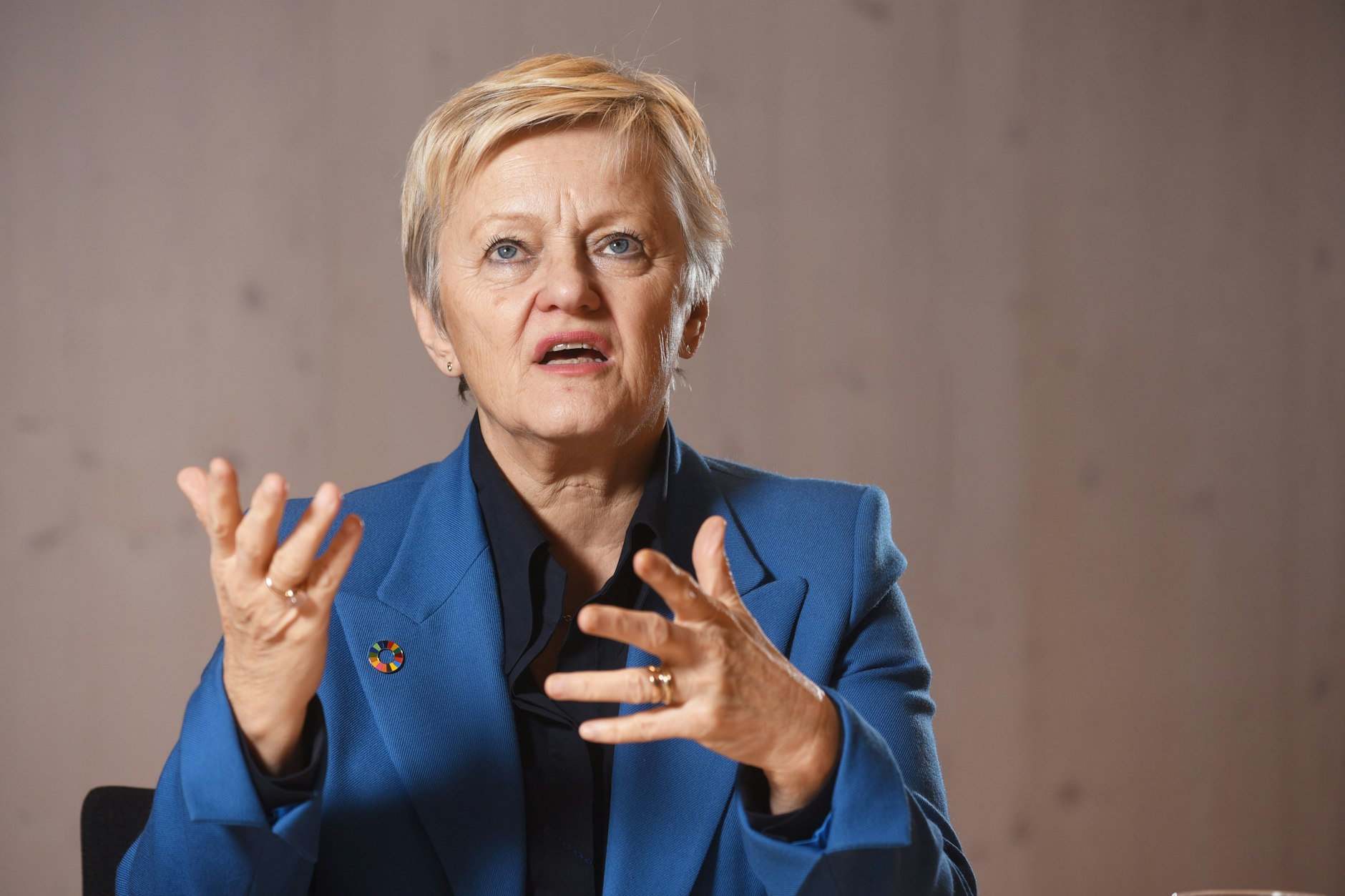 Renate Künast im Jahr 2022 im Gespräch mit der Berliner Zeitung.