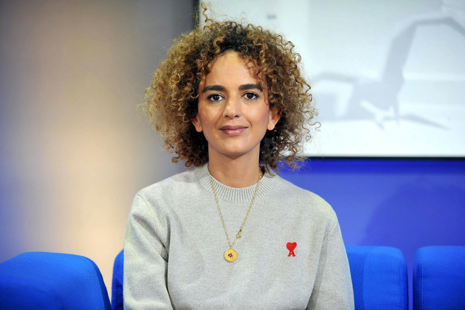 Die Schriftstellerin Leïla Slimani auf der Frankfurter Buchmesse 2022