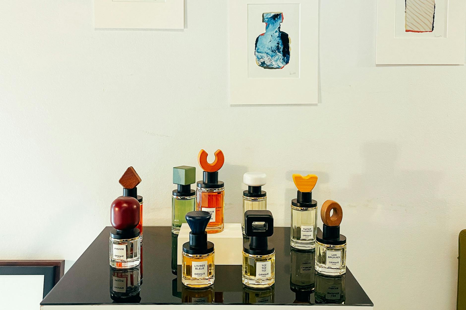 Das Auge riecht bekanntlich mit: Die Düfte des Pop-Ups sind in äußerst hübsche Flakons gefüllt.