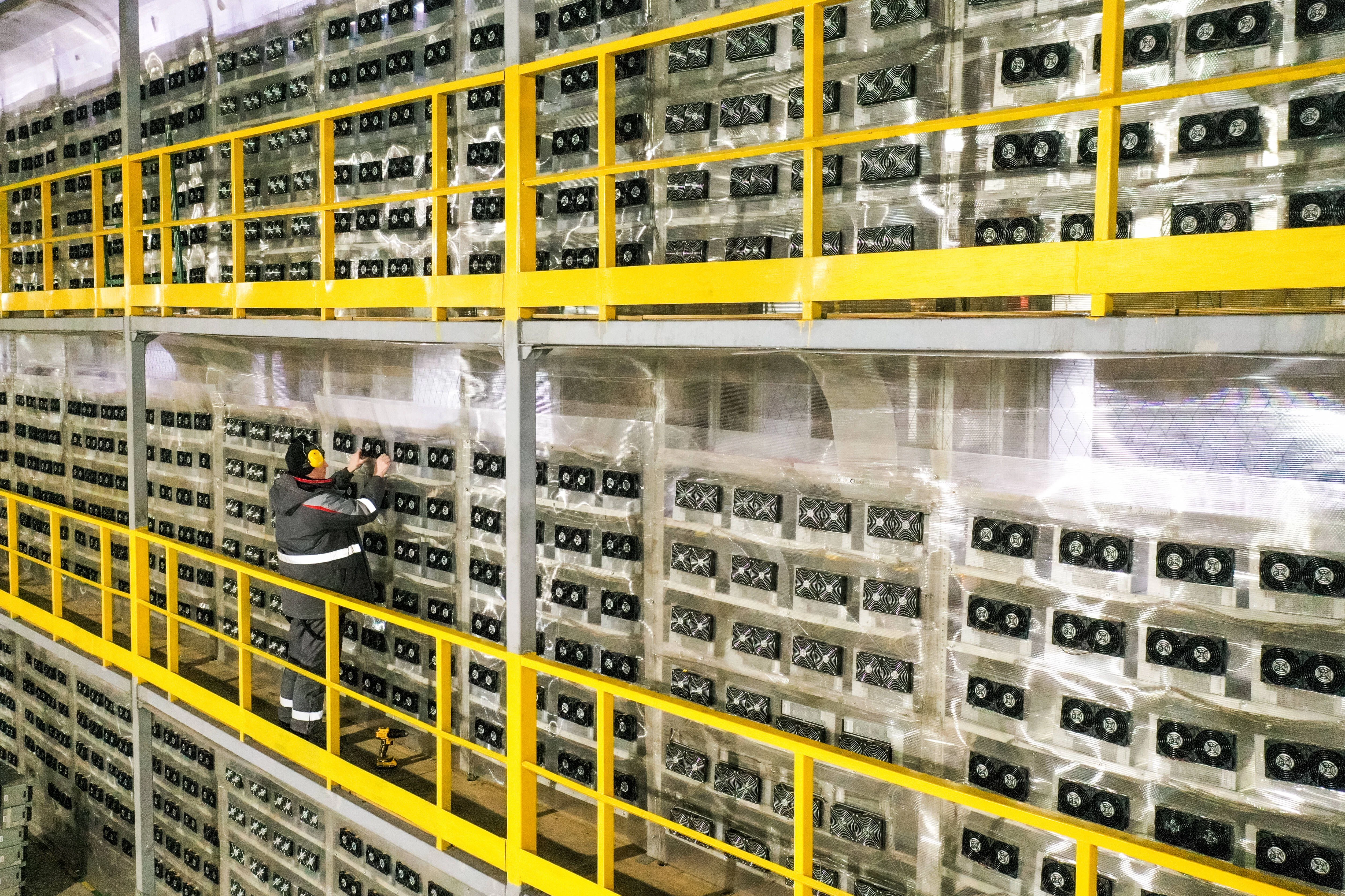 Eine Bitcoin-Farm