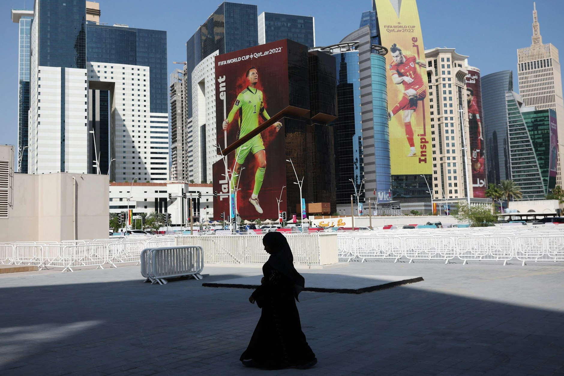 Doha ist geschmückt und turnierstartbereit.