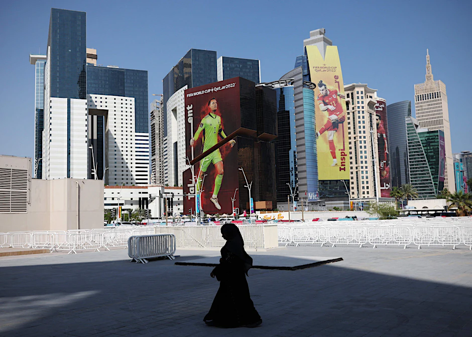 Doha ist geschmückt und turnierstartbereit.