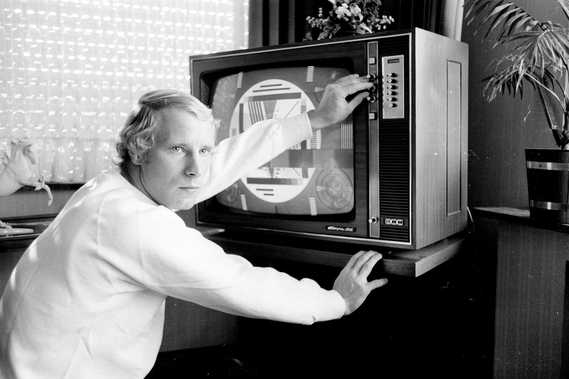 Berti Vogts im heimischen Wohnzimmer