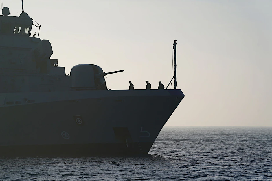 Eine deutsche Korvette bei einem Nato-Manöver in der Ostsee (Archivbild).&nbsp;