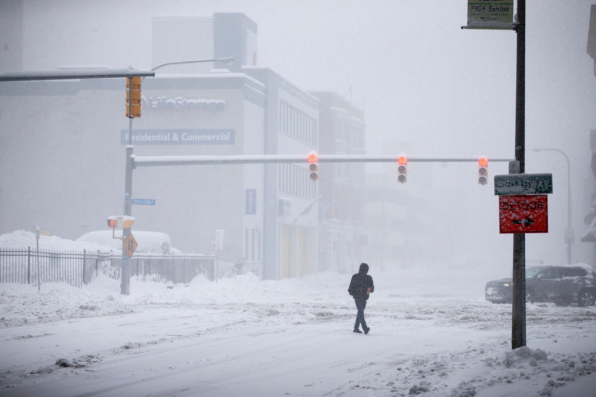 Image - Beim Schneeräumen gestorben: Heftige Schneefälle und Sturm im Bundesstaat New York