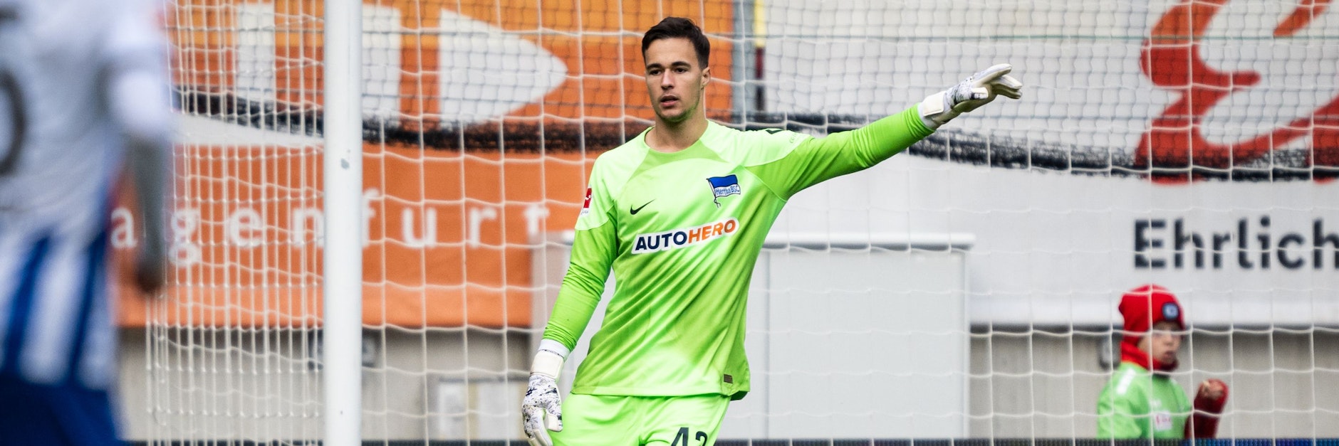 Hertha-Keeper Leon Cuk (19) kam beim Wörthersee-Cup zu seinem Profidebüt und wurde im Elfmeterschießen gegen den Grazer AK zum Helden.