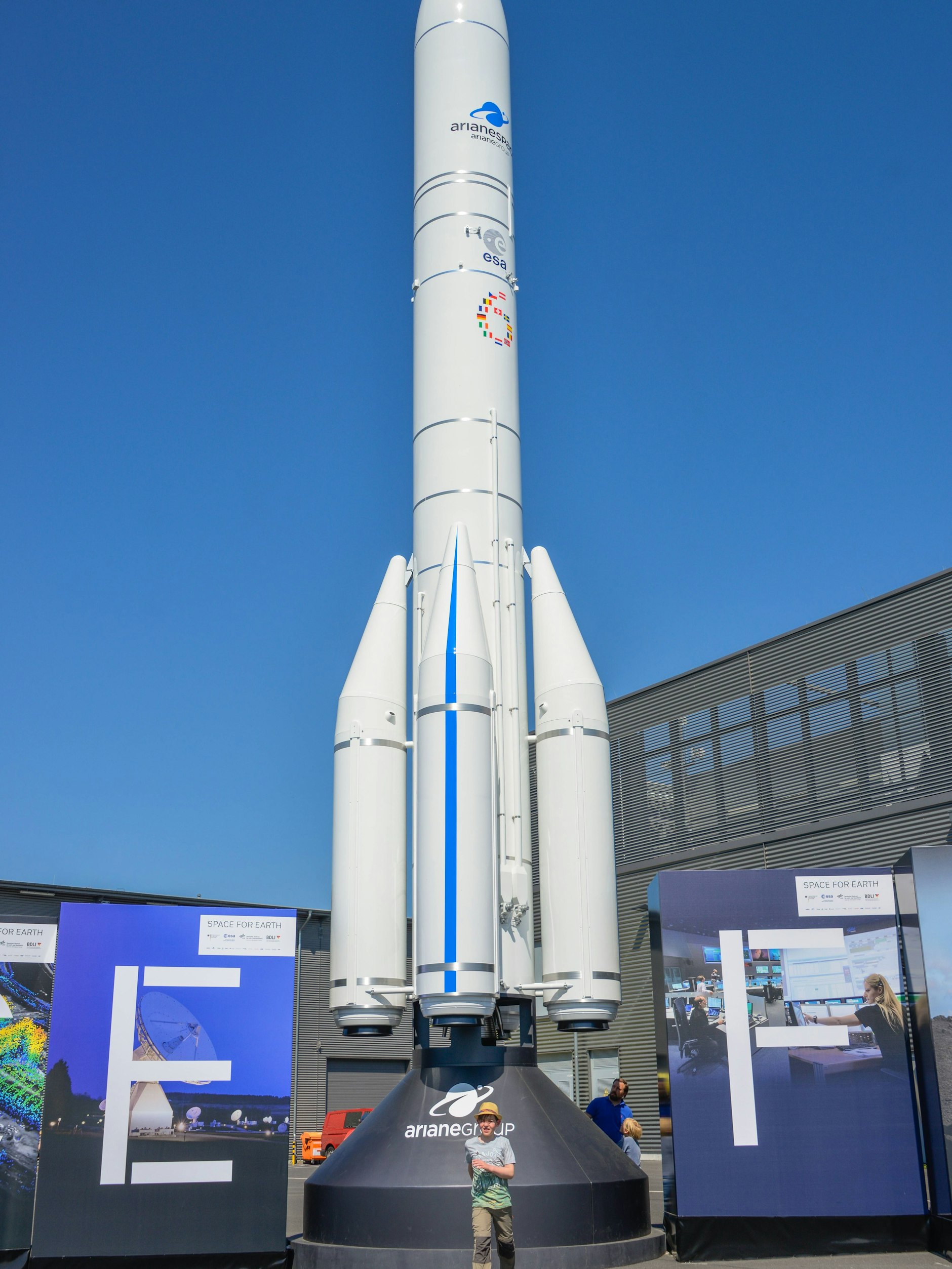 Das Modell einer Ariane-6-Rakete