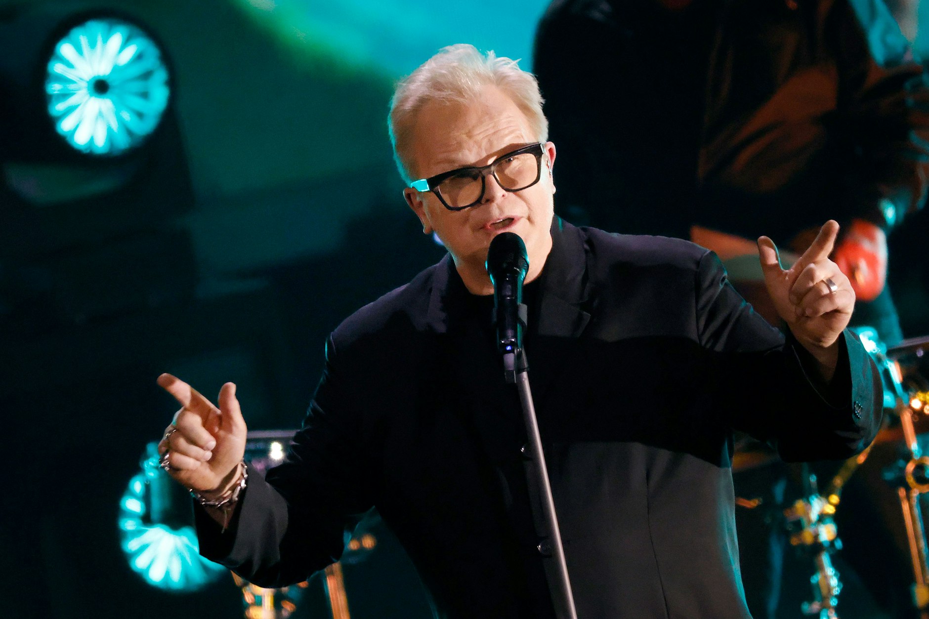 Musiker Herbert Grönemeyer tritt bei der ZDF-Show „Wetten, dass..?“ auf.