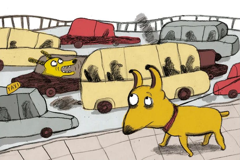 Ein Bild aus Nadia Buddes Buch „Hundeblick Berlin“