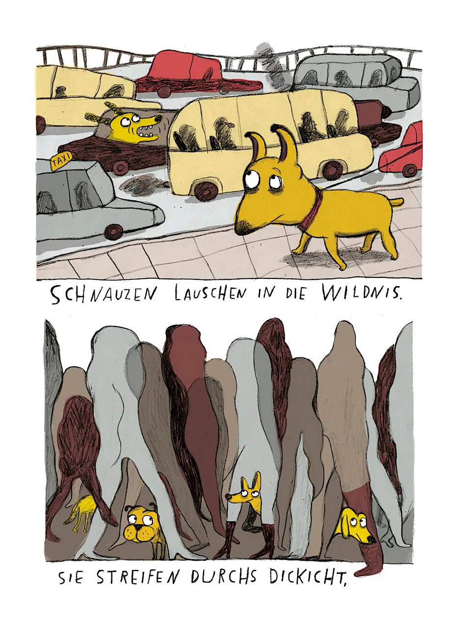 Ein Bild aus Nadia Buddes Buch „Hundeblick Berlin“
