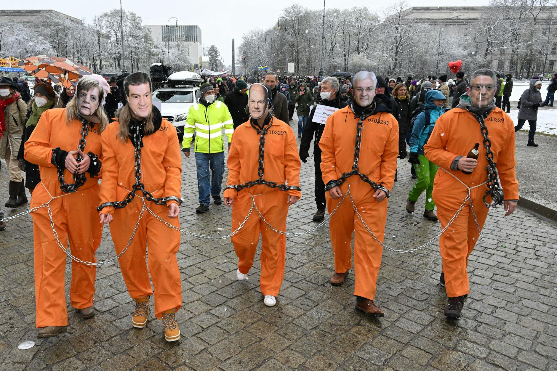 Demonstration gegen Impfpflicht in München