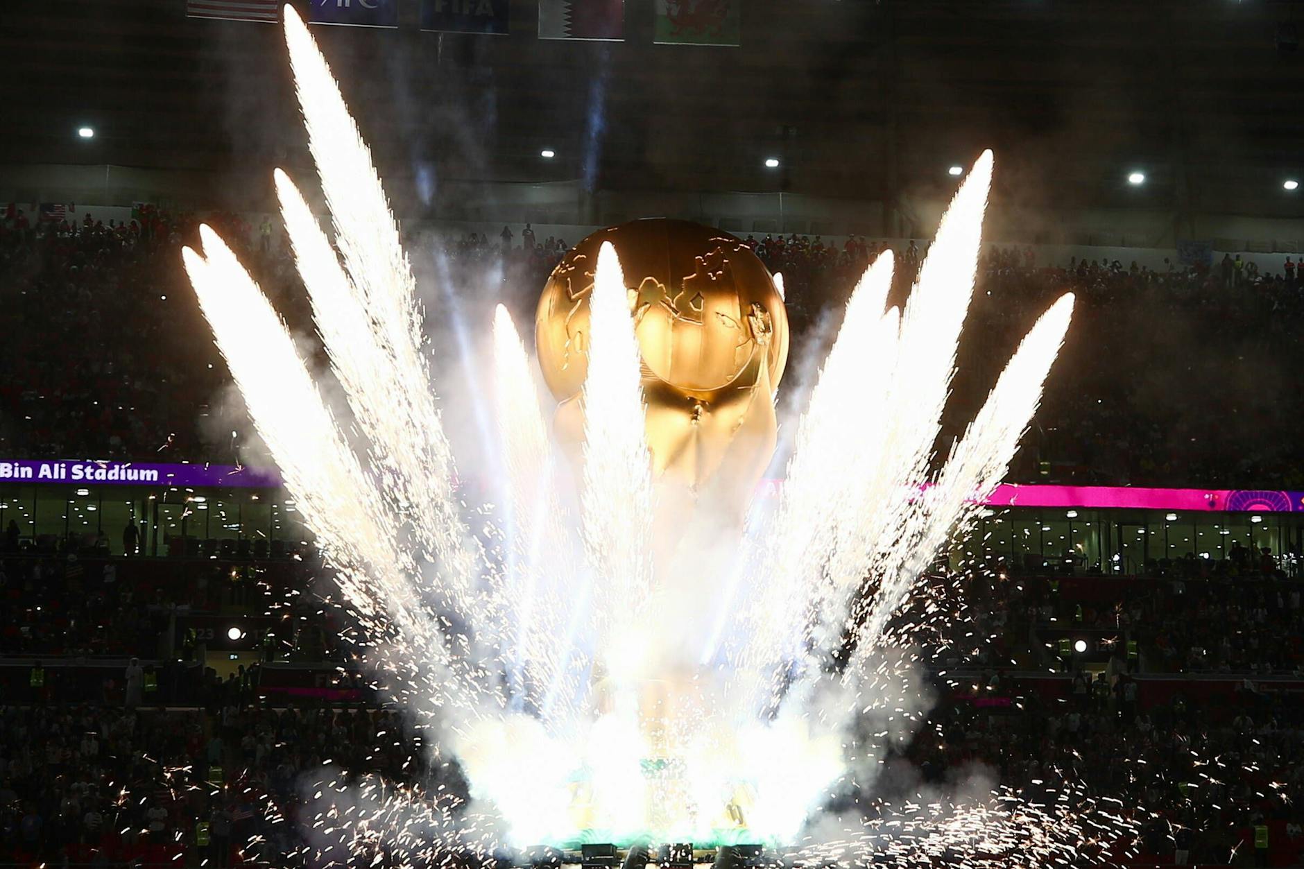 Die Siegestrophäe der Fußballweltmeisterschaft