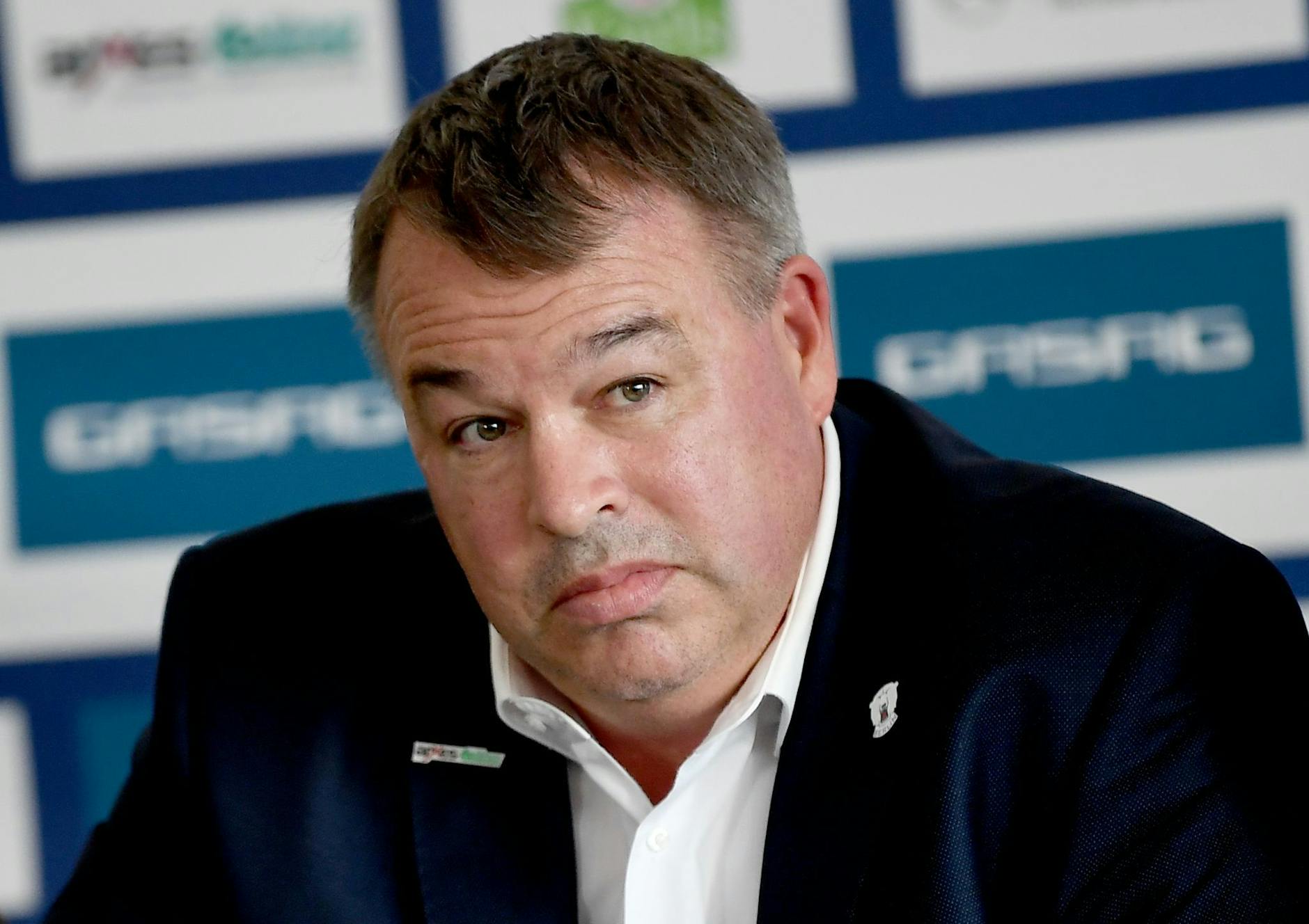 ARCHIV - Stéphane Richer, Sportdirektor Eisbären Berlin, verpflichtete einen neuen Verteidiger. dpa/Archiv
