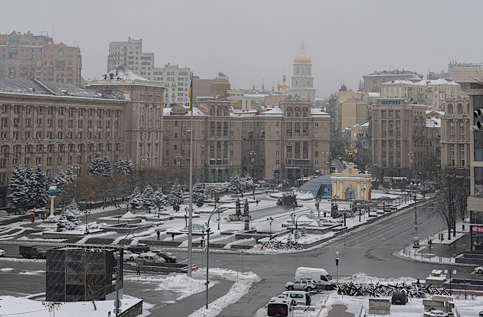 Vor neun Jahren protestierten Menschen in Kiew auf dem Maidan-Platz gegen die russlandfreundliche Regierung.