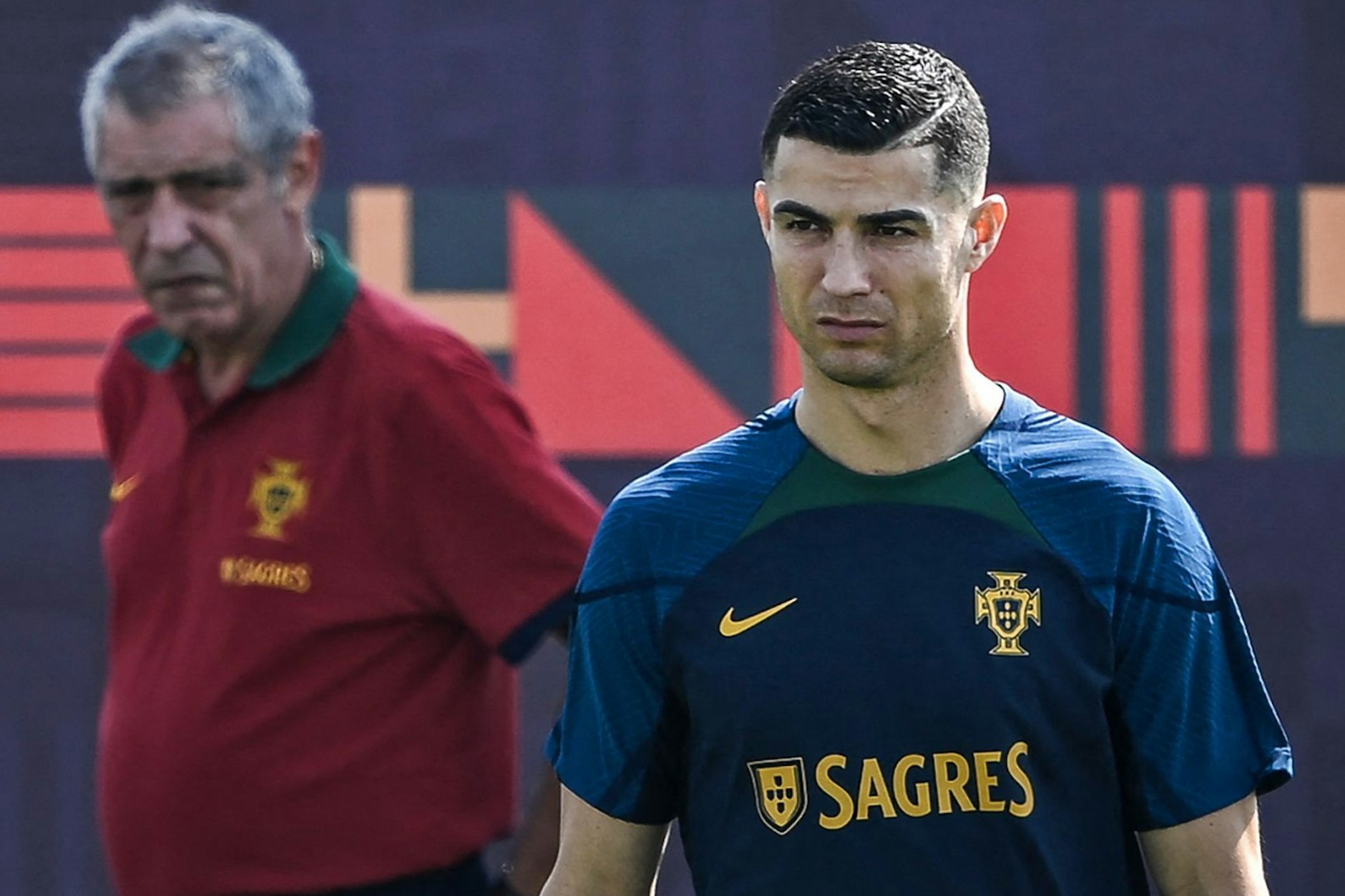 Coach Fernando Santos (l.) und Kapitän Cristiano Ronaldo haben mit Portugal viel vor.