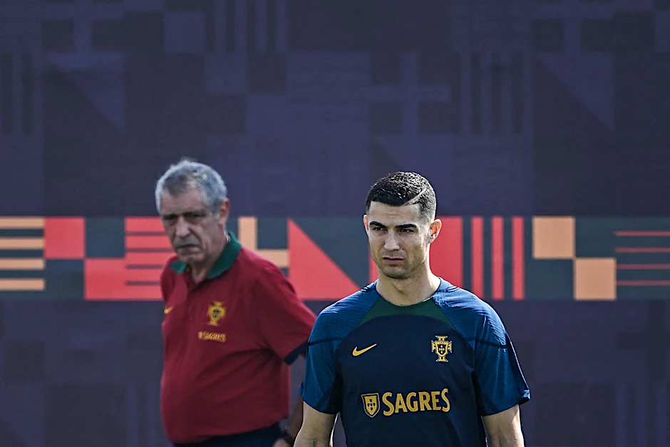 Coach Fernando Santos (l.) und Kapitän Cristiano Ronaldo haben mit Portugal viel vor.