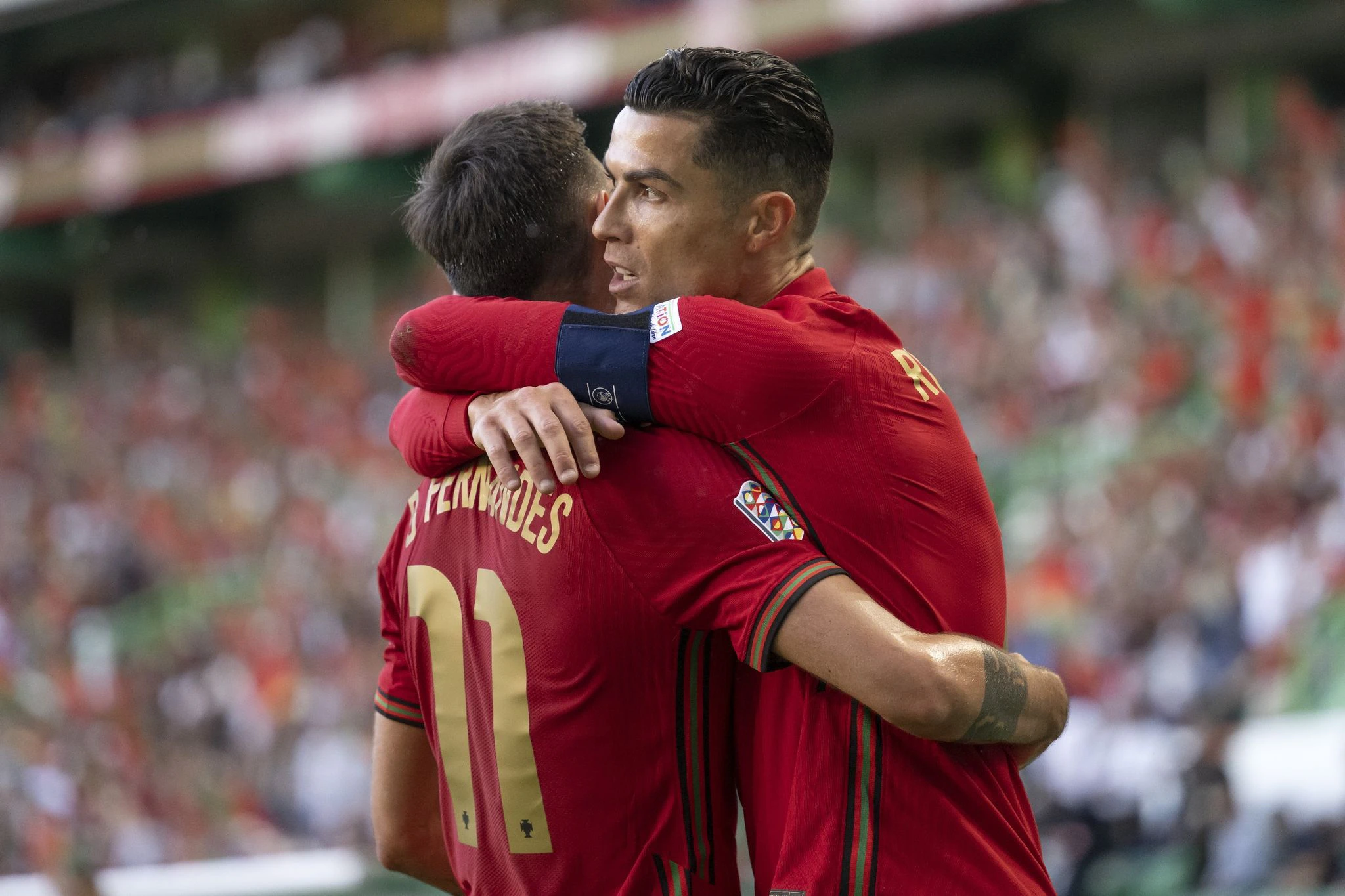 Cristiano Ronaldo und Bruno Fernandes kennen sich aus dem Verein und können gut zusammenspielen.