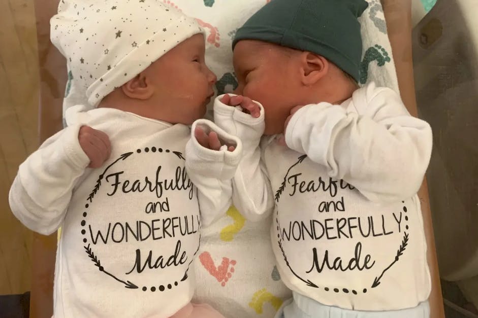 Die Zwillinge Lydia und Timothy Ridgeway waren bei ihrer Geburt bereits 30 Jahre alt.